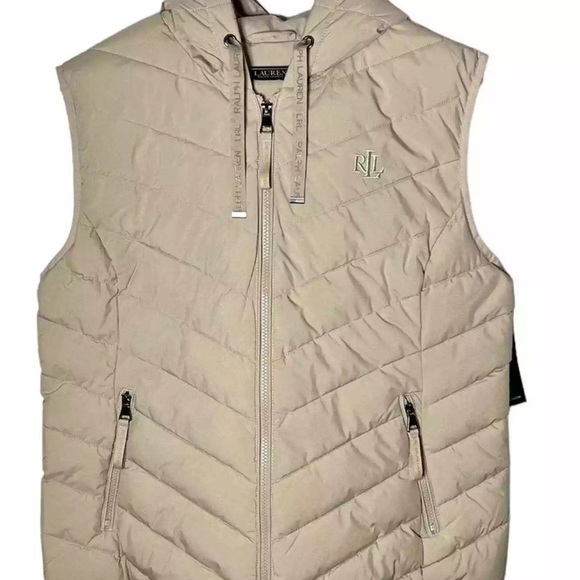Ralph Lauren Sleeveless Puffer Hood New Size Large - Picture 4 of 12
